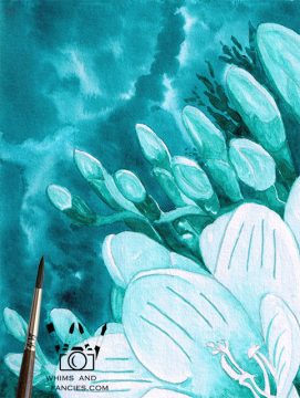 Flowers Of The Deep nautical fantasy art print InkTorrents Graphics Soma Acharya